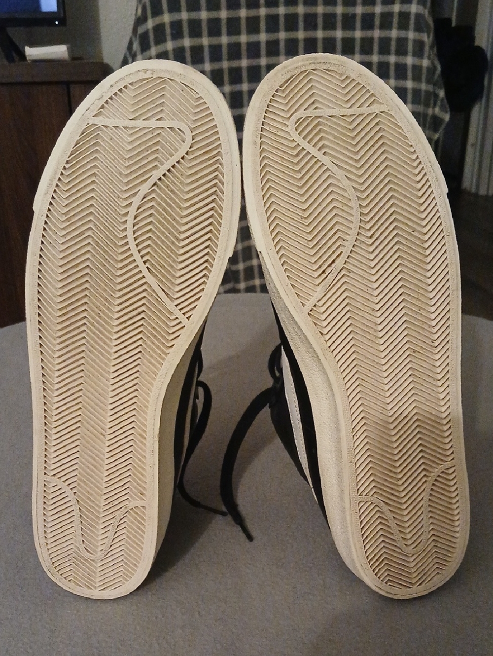 Nike Black and White High-Top Sneakers with Orange Swoosh - Picture 12 of 16
